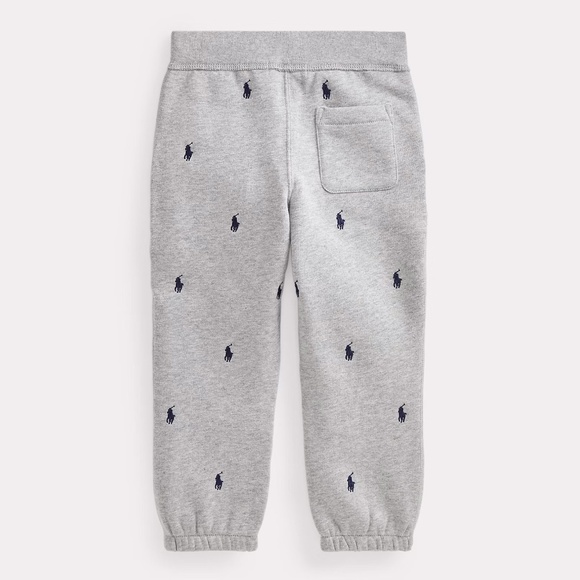 NWT Polo Ralph Lauren Pink Pony Fleece Jogger Sweatpants Boys Girls Multiple Sz - Picture 2 of 11